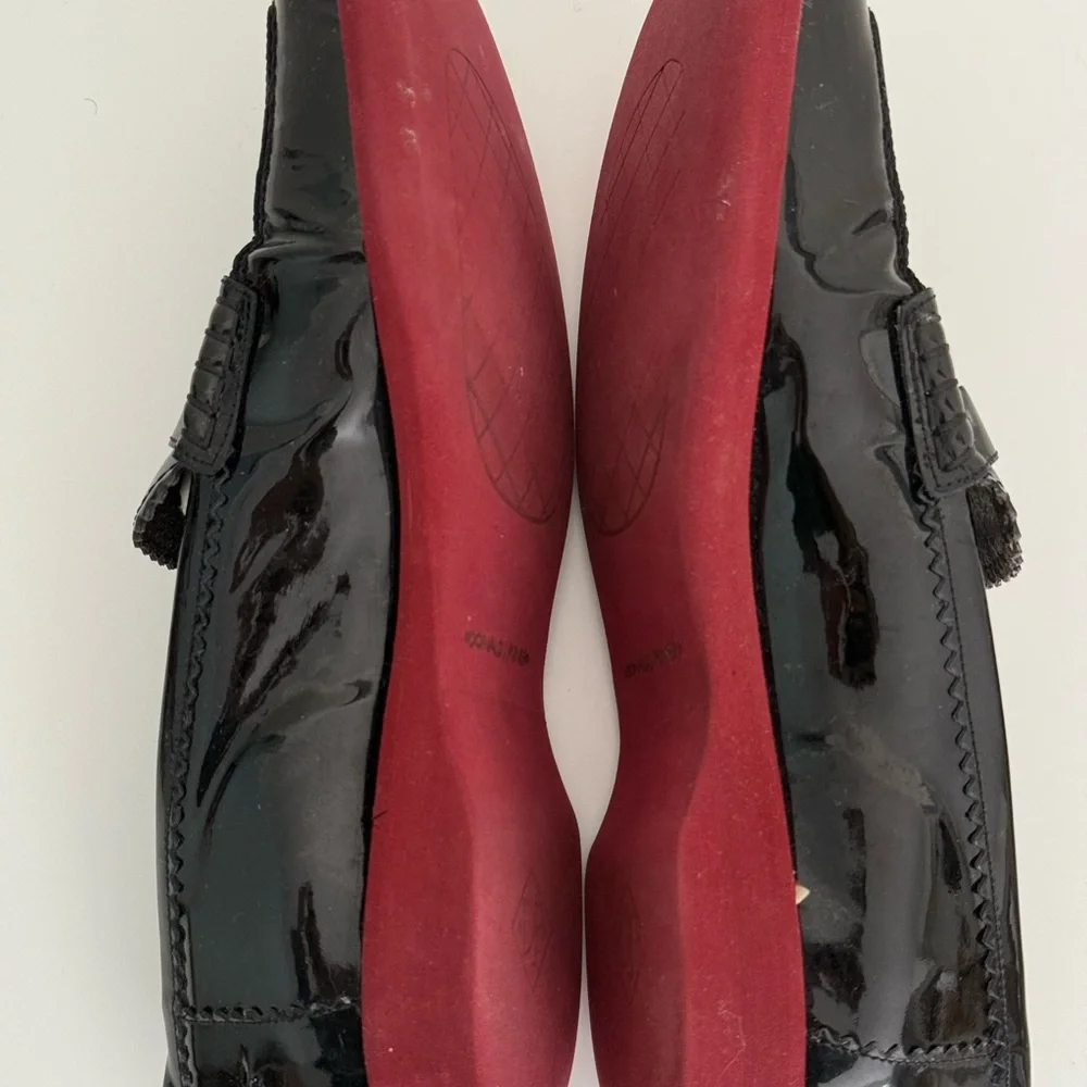 Donald Pliner Sport Shoes Womens  Size 9 Loafers Black Shiny Ursola Slip On - Picture 4 of 9